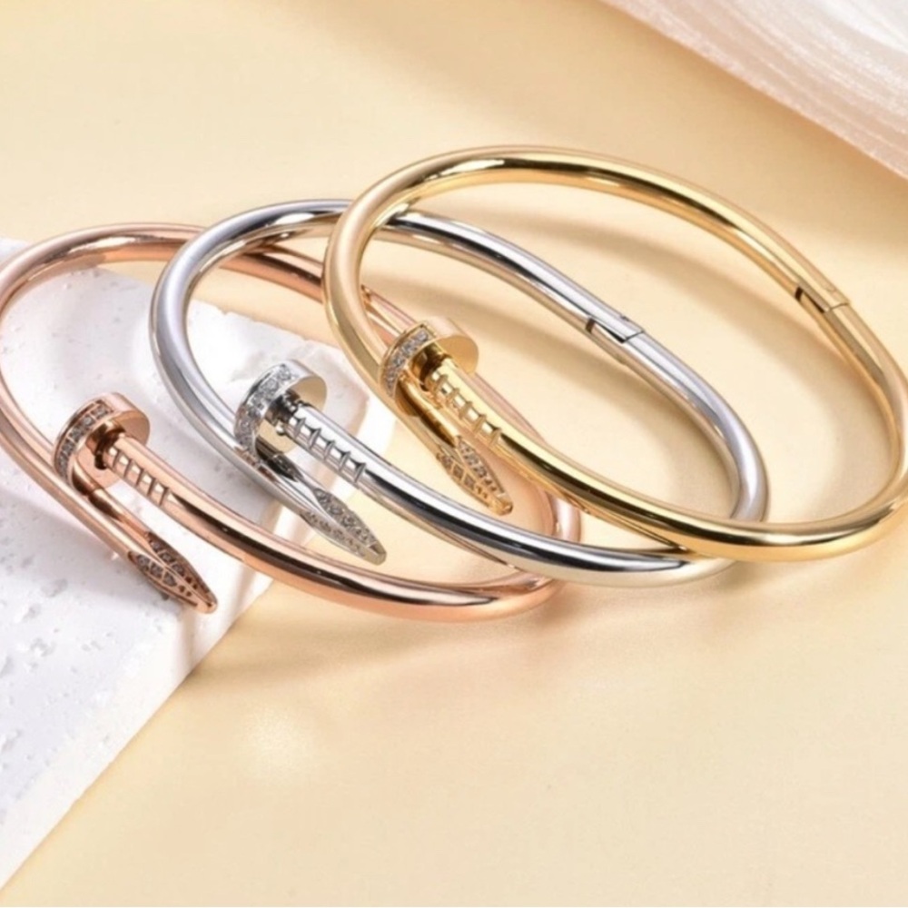 Silver Nail Bracelet -*only 1 silver left!